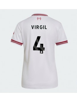 Ženski Nogometna dresi replika Liverpool Virgil van Dijk #4 Gostujoči 2026-27 Kratek rokav Ženski Nogometna dresi replika Liverpool Virgil van Dijk #4 Gostujoči 2026-27 Kratek rokav